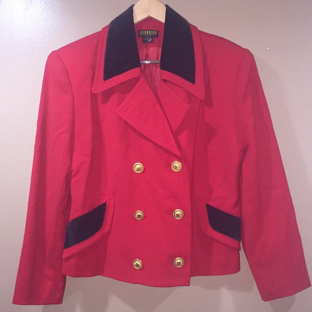 Professional Red Blazer